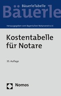 Bild: Kostentabelle f&uuml;r Notare - Nomos