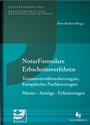 Cover: Notarformulare Erbscheinsverfahren - Deutscher Notarverlag