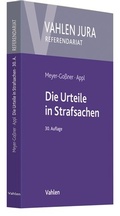 Abbildung von: Die Urteile in Strafsachen - Vahlen
