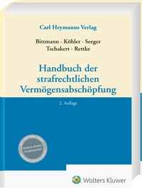 Cover of  Handbuch der strafrechtlichen Vermögensabschöpfung - Carl Heymanns Verlag