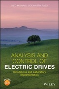 Cover: Analysis and Control of Electric Drives: Simulations and Laboratory Implementation - Wiley-Blackwell