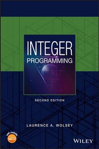 Enlarge image Cover: Integer Programming - Wiley-Blackwell