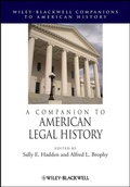 Cover: A Companion to American Legal History - Wiley-Blackwell