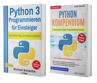 Enlarge image Cover: Python 3 Programmieren für Einsteiger + Python Kompendium (Hardcover) - BMU Media Verlag