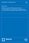 Cover: Die Bedeutung des OECD-Musterkommentars f&uuml;r die Auslegung von Doppelbesteuerungsabkommen am Beispiel des Nutzungsberechtigten (Beneficial Owner) - Nomos