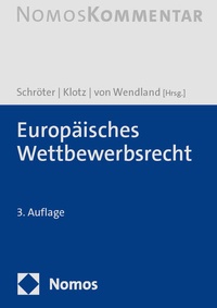 Bild vergrößern Bild: Europäisches Wettbewerbsrecht - Nomos