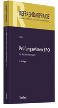 Cover: Pr&uuml;fungswissen ZPO - Vahlen