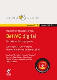 Enlarge image Cover: BetrVG digital Vers.17.0 Fortsetzungsbezug - Bund-Verlag