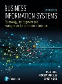 Enlarge image Cover: Business Information Systems - Pearson Education Limited