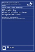 Cover: Effektivit&auml;t des Grundrechtsschutzes in der Europ&auml;ischen Union - Nomos