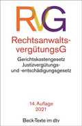 Bild: Rechtsanwaltsverg&uuml;tungsgesetz: RVG - dtv