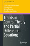 Cover: Trends in Control Theory and Partial Differential Equations - Springer