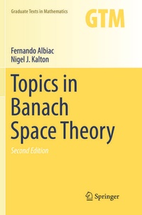 Enlarge image Cover: Topics in Banach Space Theory - Springer
