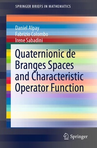 Enlarge image Cover: Quaternionic de Branges Spaces and Characteristic Operator Function - Springer
