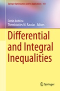 Cover: Differential and Integral Inequalities - Springer