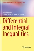 Cover: Differential and Integral Inequalities - Springer