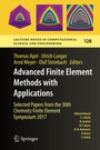 Cover: Advanced Finite Element Methods with Applications - Springer