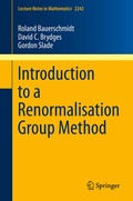 Cover: Introduction to a Renormalisation Group Method - Springer