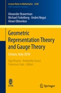Cover: Geometric Representation Theory and Gauge Theory - Springer