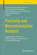 Cover: Positivity and Noncommutative Analysis - Birkh&auml;user