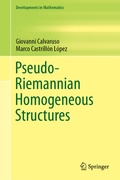 Cover: Pseudo-Riemannian Homogeneous Structures - Springer