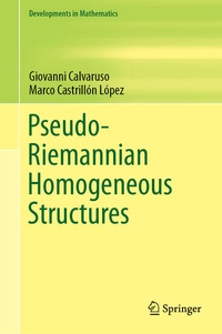 Enlarge image Cover: Pseudo-Riemannian Homogeneous Structures - Springer