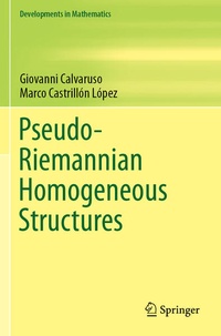 Enlarge image Cover: Pseudo-Riemannian Homogeneous Structures - Springer