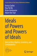 Cover: Ideals of Powers and Powers of Ideals - Springer