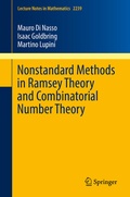 Cover: Nonstandard Methods in Ramsey Theory and Combinatorial Number Theory - Springer