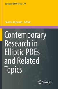 Enlarge image Cover: Contemporary Research in Elliptic PDEs and Related Topics - Springer