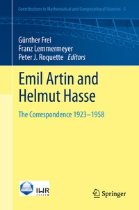 Abbildung von: Emil Artin and Helmut Hasse - Springer