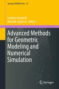 Cover: Advanced Methods for Geometric Modeling and Numerical Simulation - Springer
