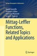 Cover: Mittag-Leffler Functions, Related Topics and Applications - Springer