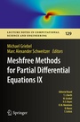 Cover: Meshfree Methods for Partial Differential Equations IX - Springer