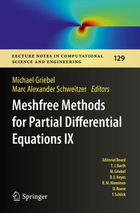 Enlarge image Cover: Meshfree Methods for Partial Differential Equations IX - Springer