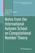 Cover: Notes from the International Autumn School on Computational Number Theory - Birkh&auml;user