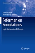 Cover: Feferman on Foundations - Springer