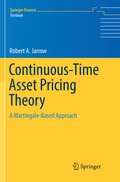 Cover: Continuous-Time Asset Pricing Theory - Springer