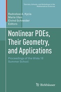 Bild: Nonlinear PDEs, Their Geometry, and Applications - Birkh&auml;user