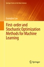Cover: First-order and Stochastic Optimization Methods for Machine Learning - Springer