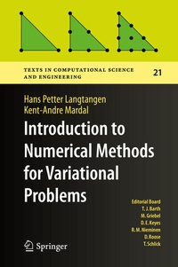 Enlarge image Cover: Introduction to Numerical Methods for Variational Problems - Springer