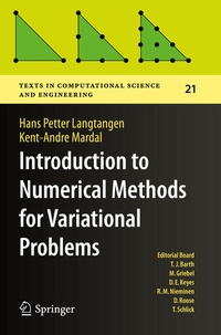 Enlarge image Cover: Introduction to Numerical Methods for Variational Problems - Springer