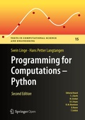 Cover: Programming for Computations - Python - Springer
