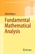 Cover: Fundamental Mathematical Analysis - Springer