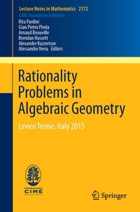 Enlarge image Cover: Rationality Problems in Algebraic Geometry - Springer