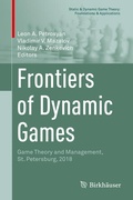 Cover: Frontiers of Dynamic Games - Birkh&auml;user