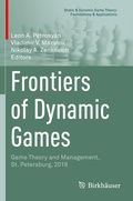 Cover: Frontiers of Dynamic Games - Birkh&auml;user