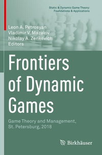 Enlarge image Cover: Frontiers of Dynamic Games - Birkhäuser