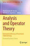 Cover: Analysis and Operator Theory - Springer