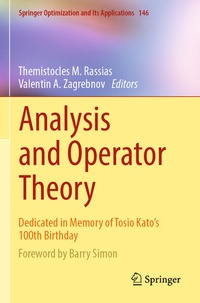Enlarge image Cover: Analysis and Operator Theory - Springer